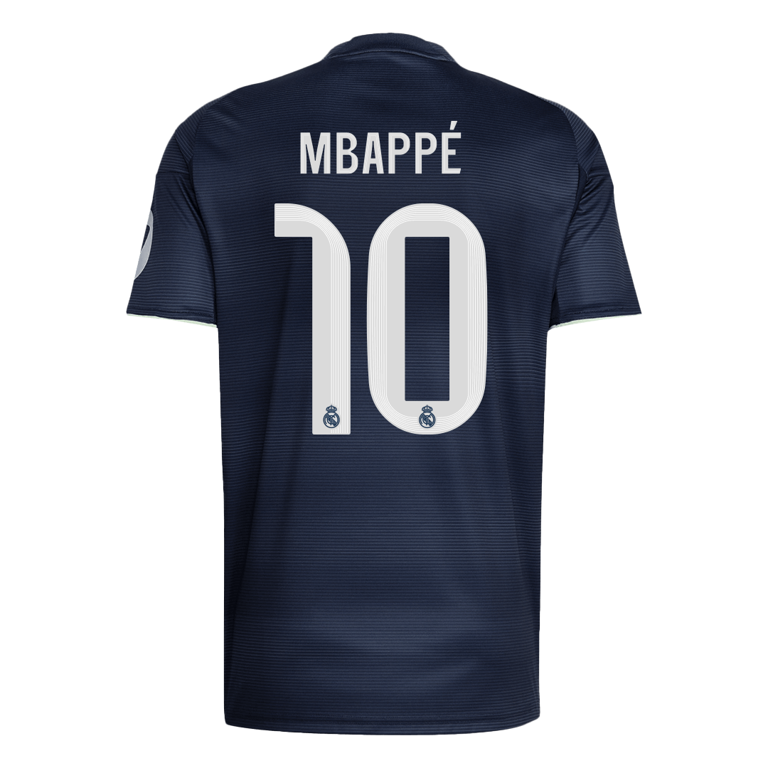 MBAPPÉ #10 Real Madrid Extérieur Maillot 2025/26 Bleu marine - Super