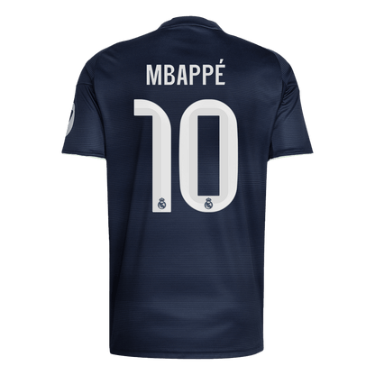 MBAPPÉ #10 Real Madrid Extérieur Maillot 2025/26 Bleu marine - Super