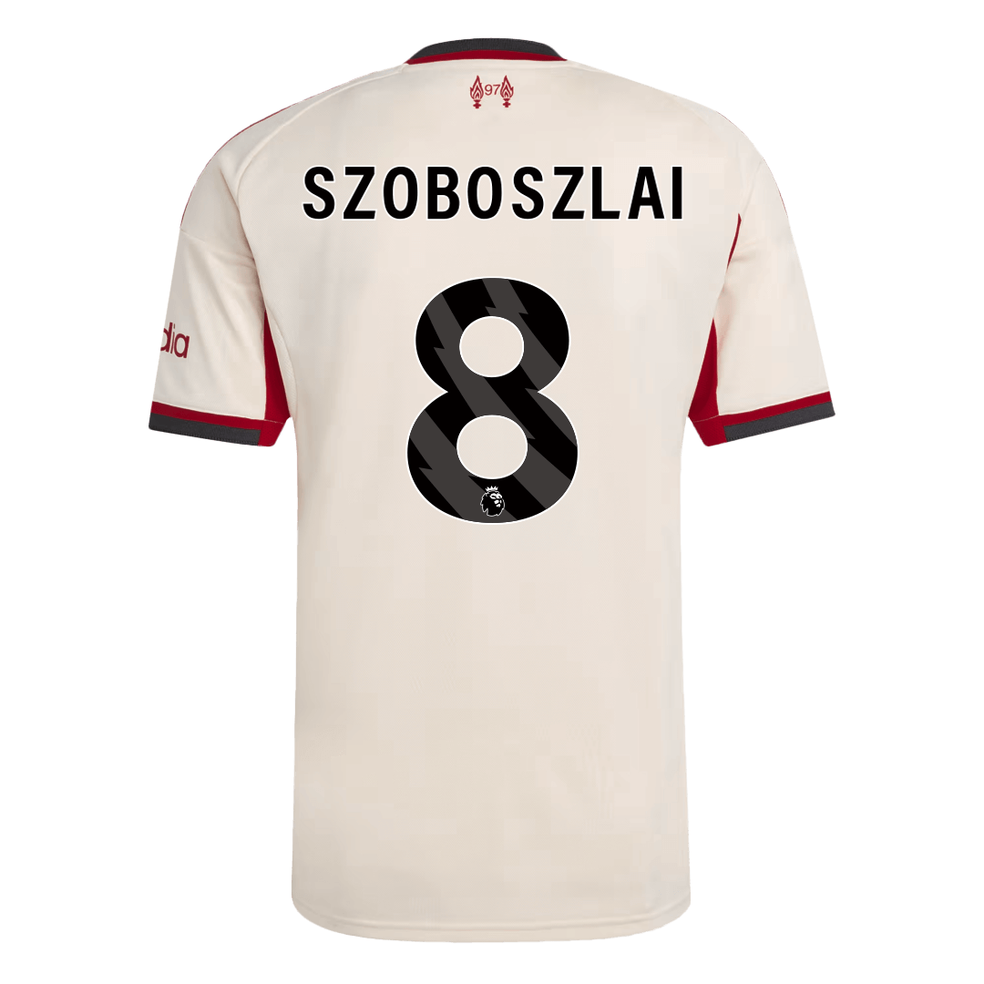 SZOBOSZLAI #8 Liverpool Extérieur Maillot 2025/26 Blanc