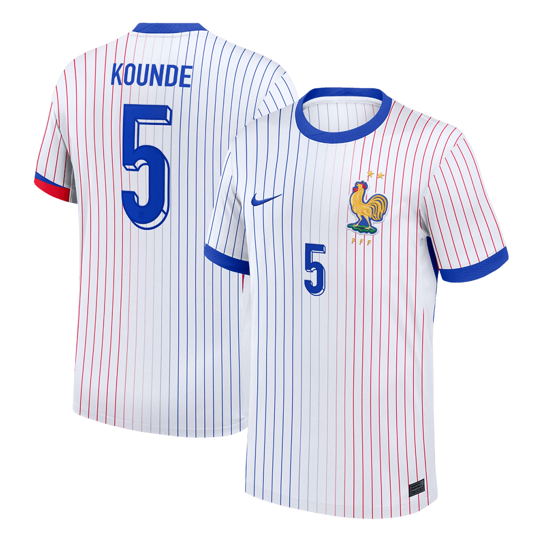 KOUNDE #5 France Extérieur Maillot 2024 Blanc