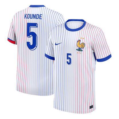 KOUNDE #5 France Extérieur Maillot 2024 Blanc