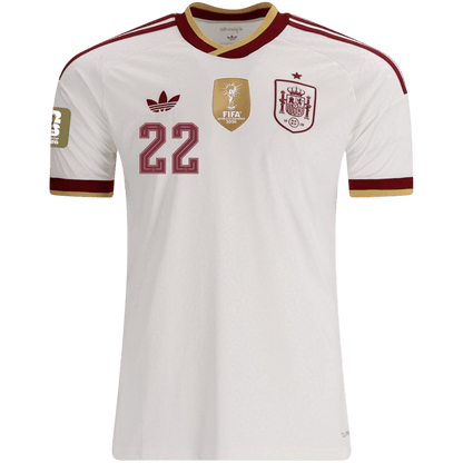 CUBARSÍ #22 Espagne Extérieur Maillot 2026 Blanc Joueur