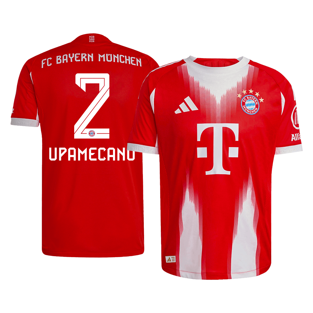 UPAMECANO #2 Bayern Munich Domicile Maillot 2025/26 Rouge Joueur