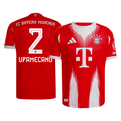 UPAMECANO #2 Bayern Munich Domicile Maillot 2025/26 Rouge Joueur