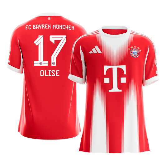 OLISE #17 Bayern Munich Domicile Maillot 2025/26 Rouge - Super