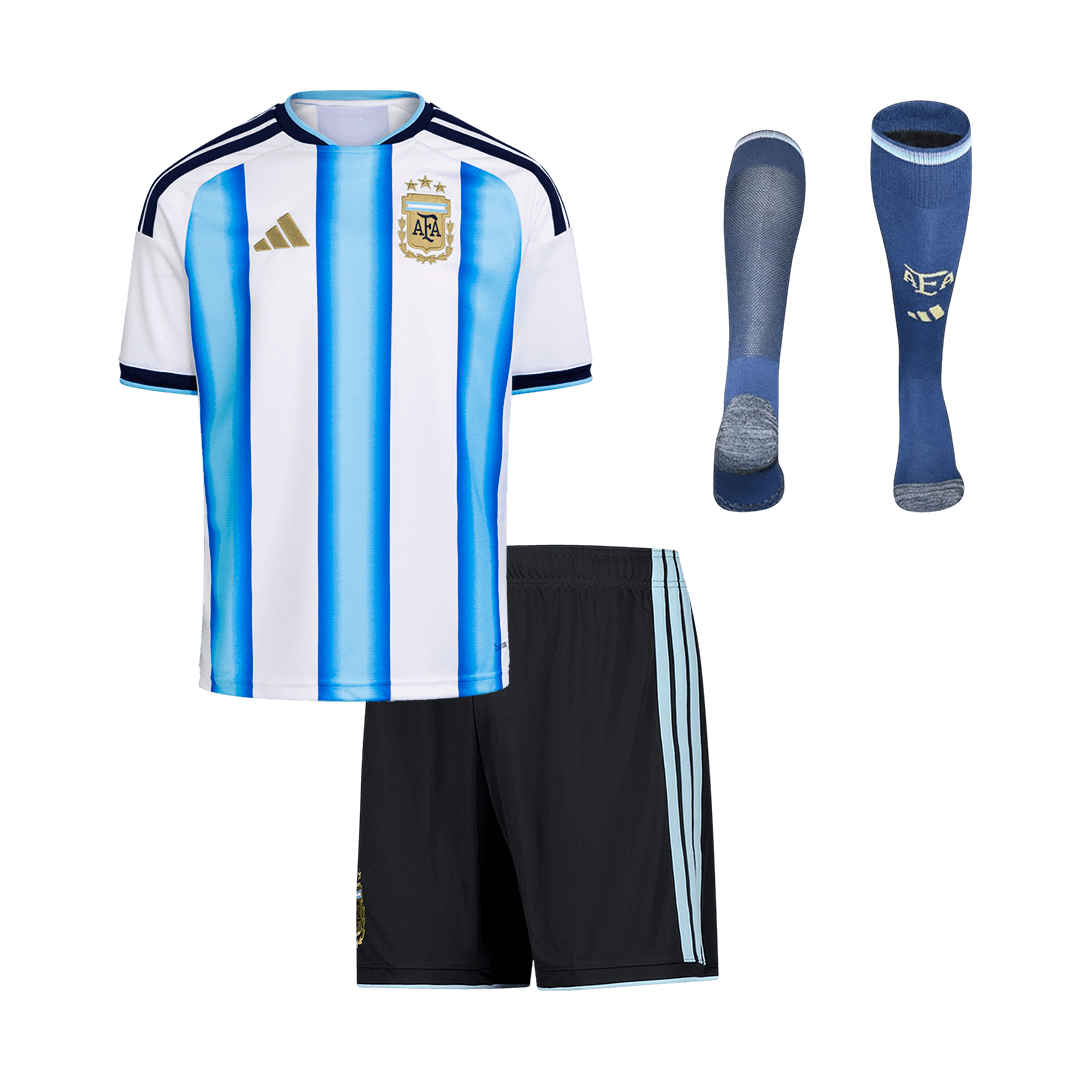 Argentine Domicile Maillot Kit 2026 Enfant Blue&White