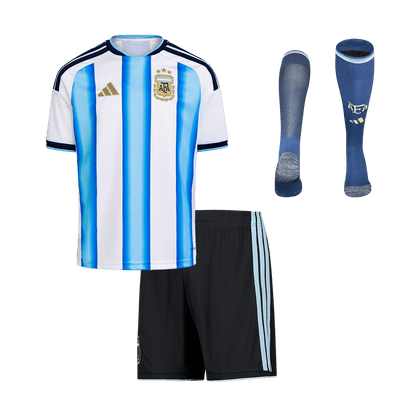 Argentine Domicile Maillot Kit 2026 Enfant Blue&White