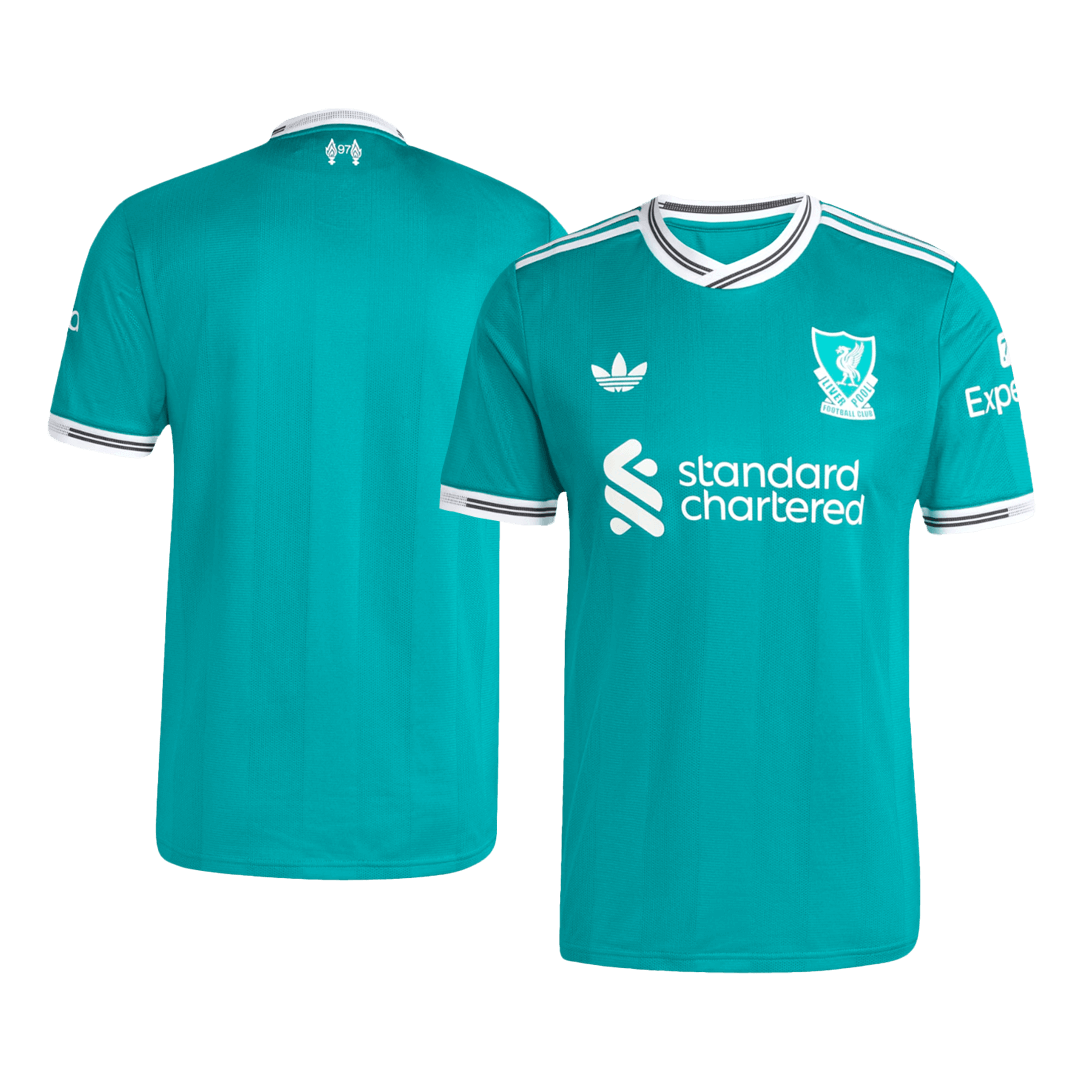 Liverpool Third Maillot 2025/26 Vert Joueur