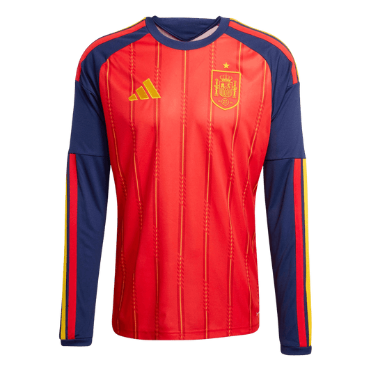 Espagne Domicile Maillot Manches Longues 2026 Rouge Grande Taille
