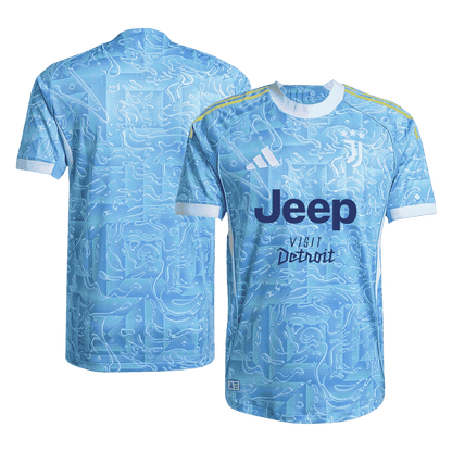 Juventus Extérieur Maillot 2025/26 Bleu Joueur