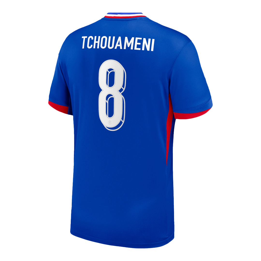 TCHOUAMENI #8 France Domicile Maillot 2024 Bleu
