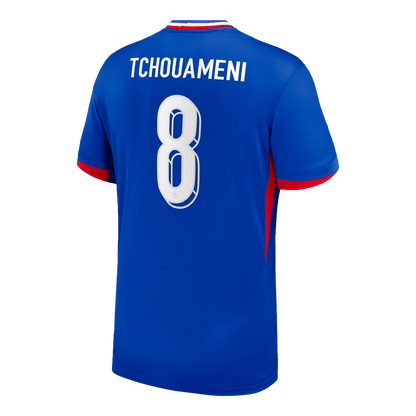 TCHOUAMENI #8 France Domicile Maillot 2024 Bleu