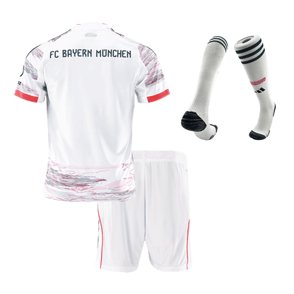 Bayern Munich Extérieur Maillot Kit 2025/26 Enfant Blanc