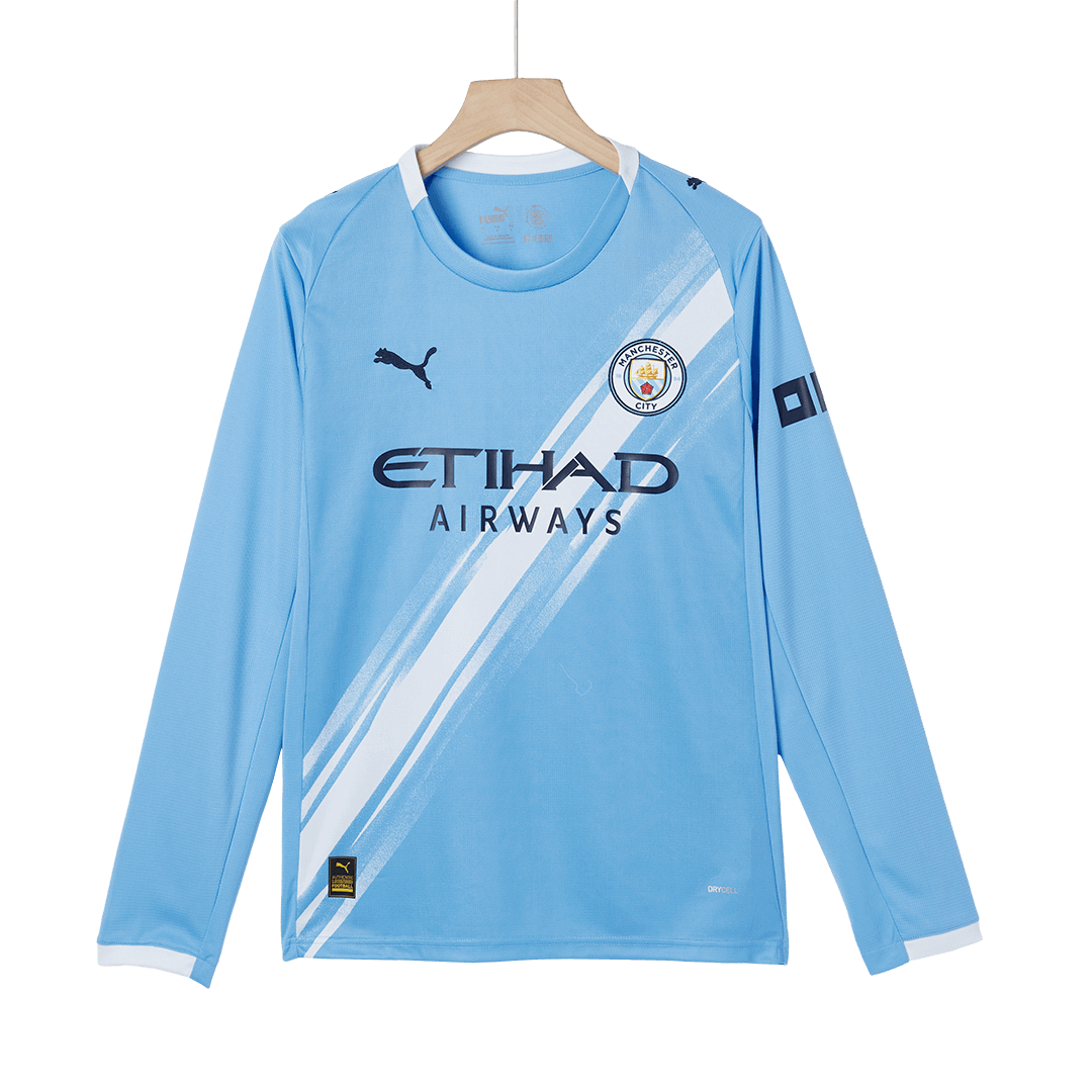 Manchester City Domicile Maillot Manches Longues 2025/26 Bleu
