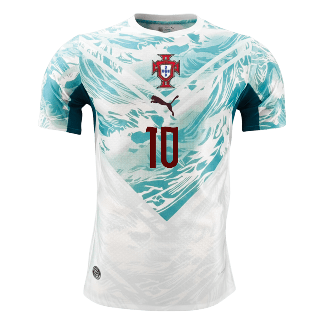 BERNARDO #10 Portugal Extérieur Maillot 2026 White&Green Joueur
