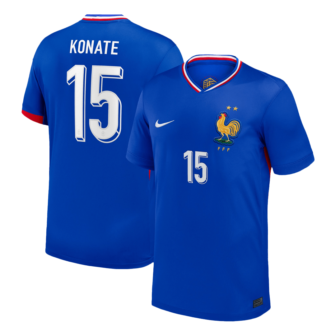KONATE #15 France Domicile Maillot 2024 Bleu