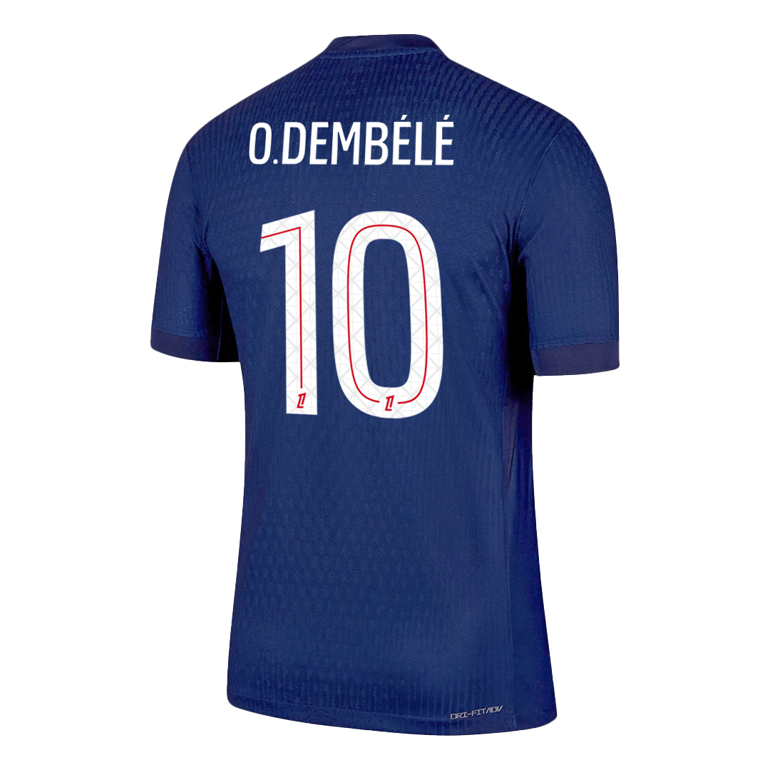 O.DEMBÉLÉ #10 Les Parisiens Domicile Maillot 2025/26 Bleu marine Joueur