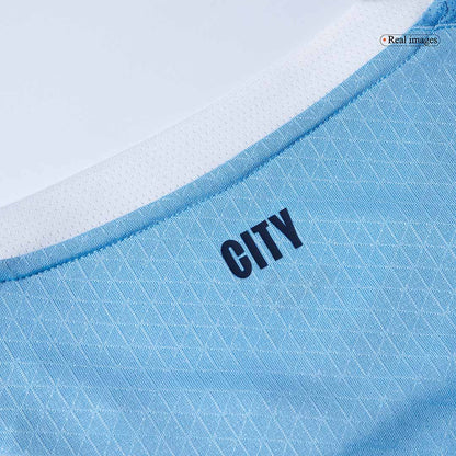 Manchester City Domicile Maillot 2025/26 Bleu Joueur