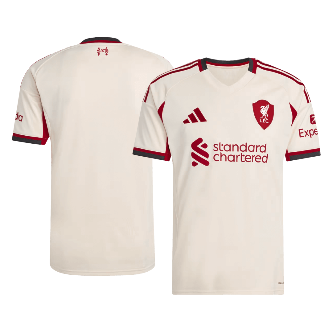 Liverpool Extérieur Maillot 2025/26 Blanc