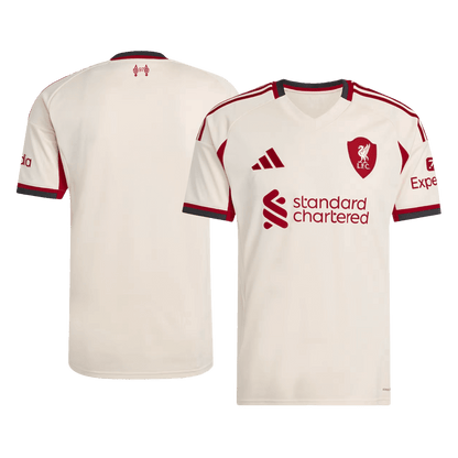 Liverpool Extérieur Maillot 2025/26 Blanc