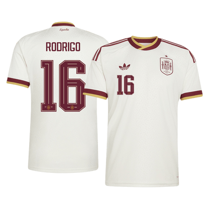 RODRIGO #16 Espagne Extérieur Maillot 2026 Blanc