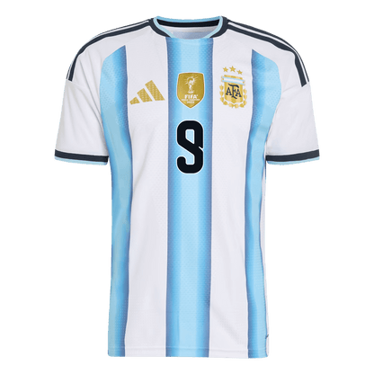 J.ÁLVAREZ #9 Argentine Domicile Maillot 2026 Blue&White Joueur