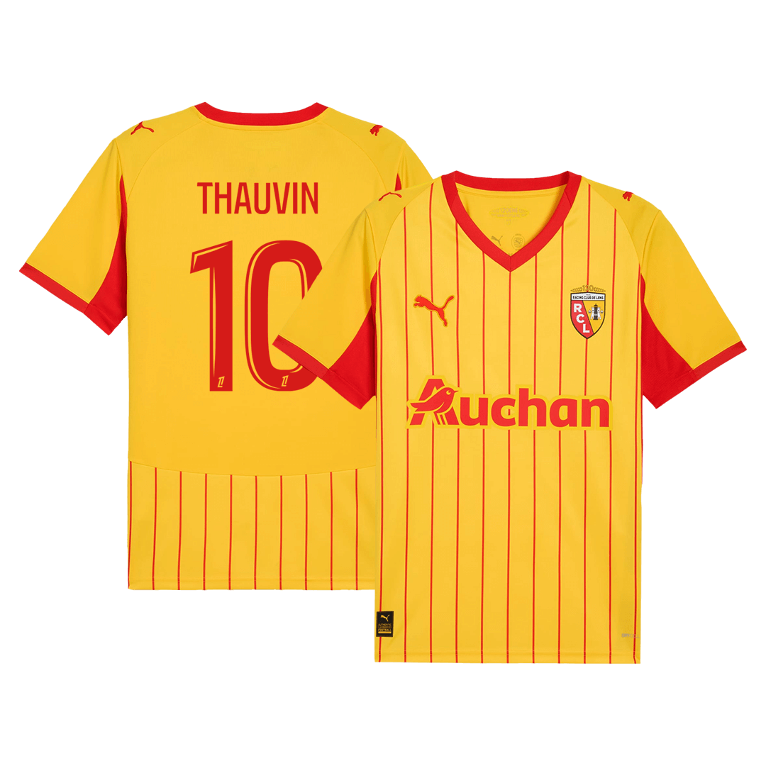 THAUVIN #10 RC Lens Domicile Maillot 2025/26 Rouge&Jaune