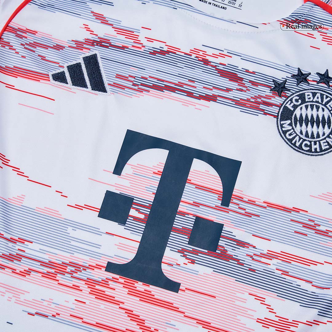 Bayern Munich Extérieur Maillot Kit 2025/26 Enfant Blanc