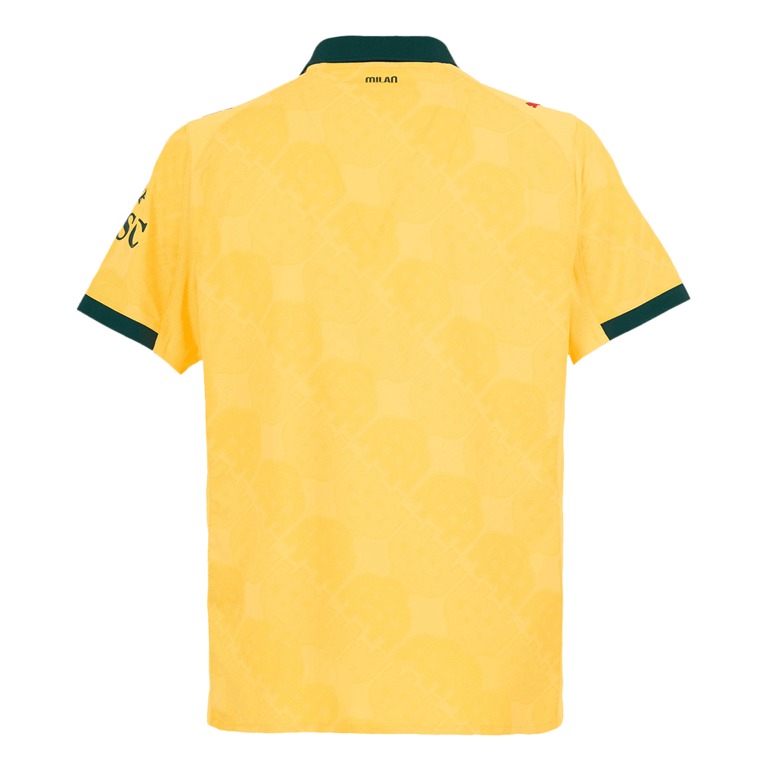 AC Milan Third Maillot 2025/26 Jaune Joueur