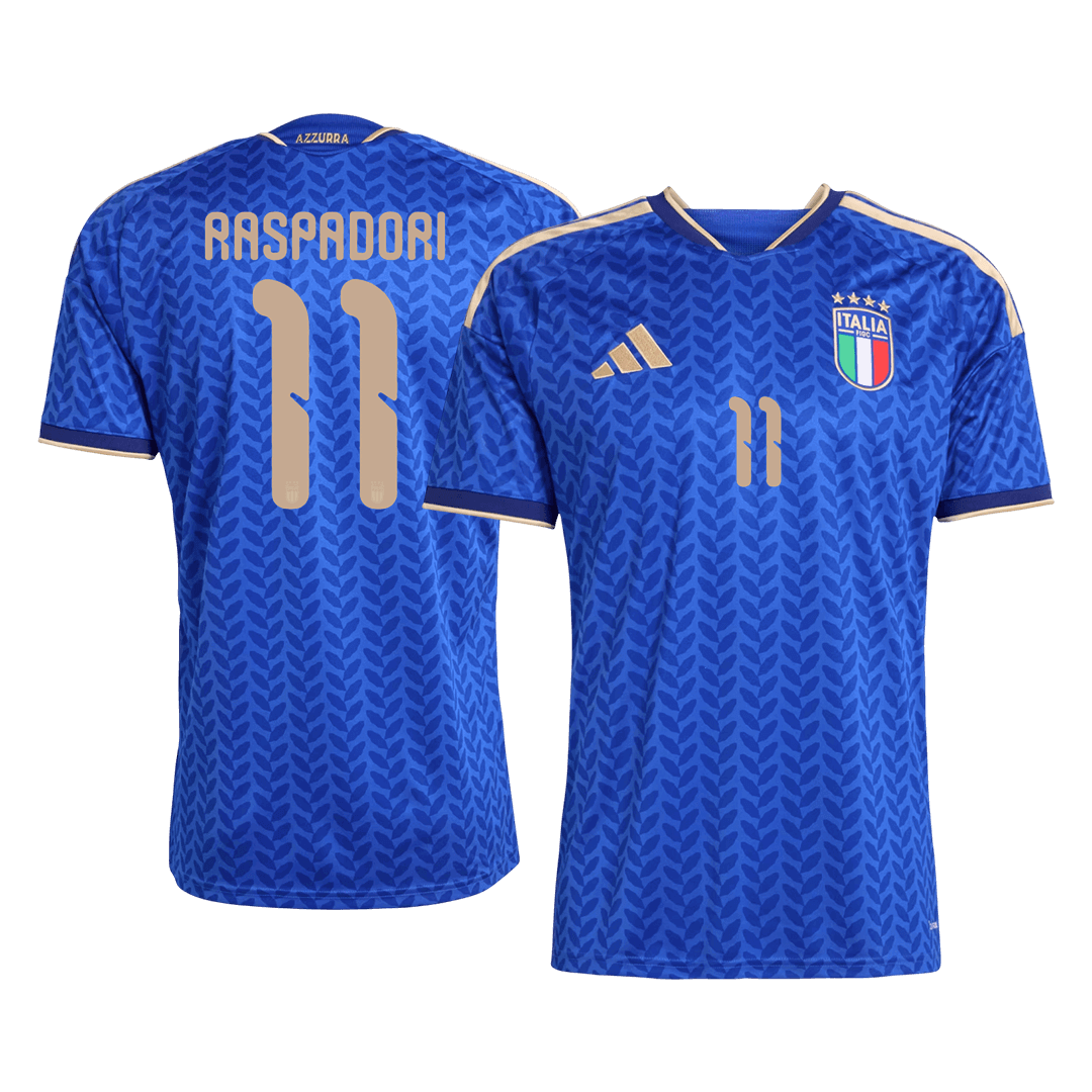 RASPADORI #11 Italie Domicile Maillot 2026 Bleu - Super