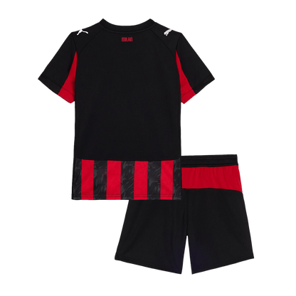 AC Milan Domicile Maillot Kit 2025/26 Enfant Rouge&Noir