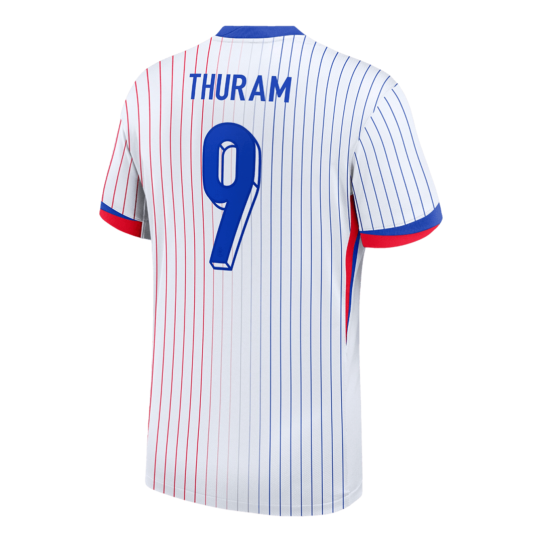 THURAM #9 France Extérieur Maillot 2024 Blanc