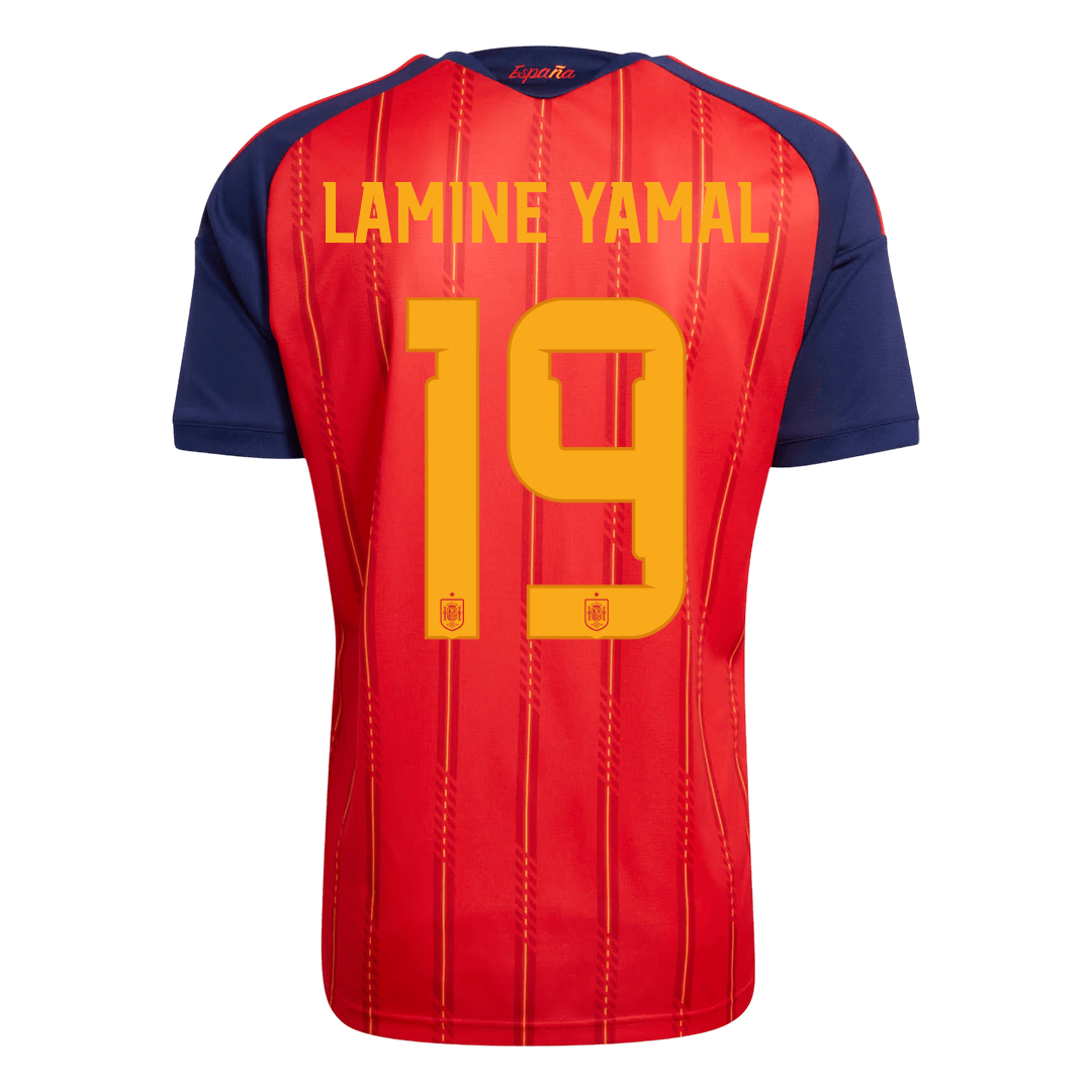 LAMINE YAMAL #19 Espagne Domicile Maillot 2026 Rouge - Super