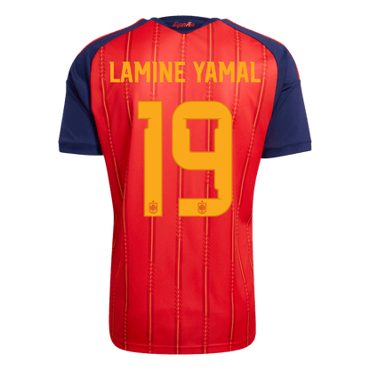 LAMINE YAMAL #19 Espagne Domicile Maillot 2026 Rouge - Super