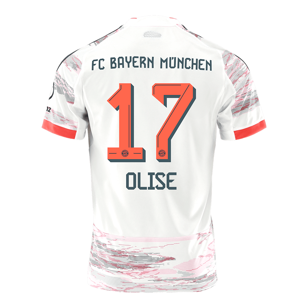 OLISE #17 Bayern Munich Extérieur Maillot 2025/26 Blanc