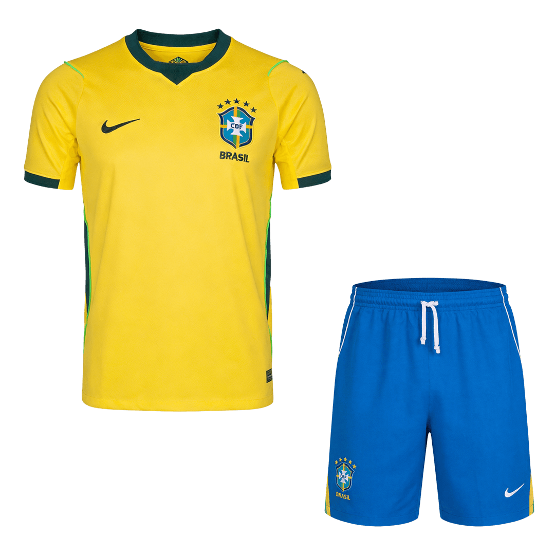 Brésil Domicile Maillot Kit 2026 Jaune
