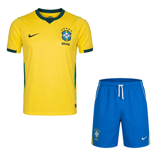 Brésil Domicile Maillot Kit 2026 Jaune