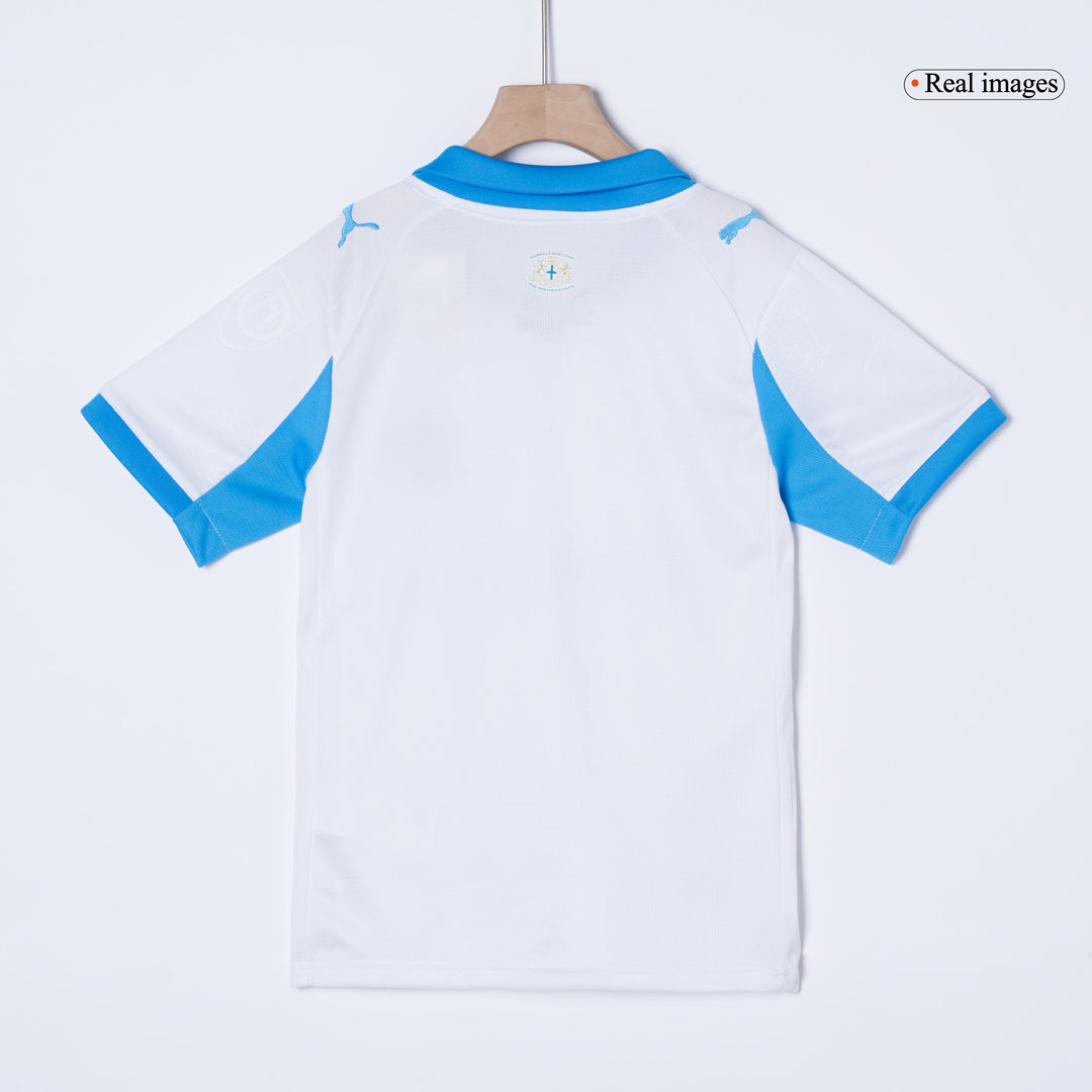 Olympique de Marseille Domicile Maillot Kit 2025/26 Enfant Blanc