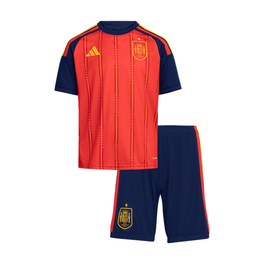 Espagne Domicile Maillot Kit 2026 Enfant Rouge - Super