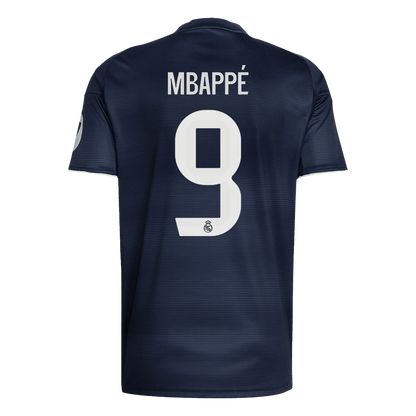 MBAPPÉ #9 Real Madrid Extérieur Maillot 2025/26 Bleu marine - Super