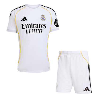 Men Real Madrid Domicile Maillot Kit 2025/26 Blanc - Super