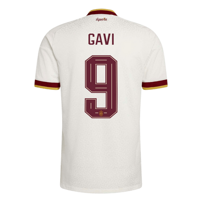 GAVI #9 Espagne Extérieur Maillot 2026 Blanc Joueur