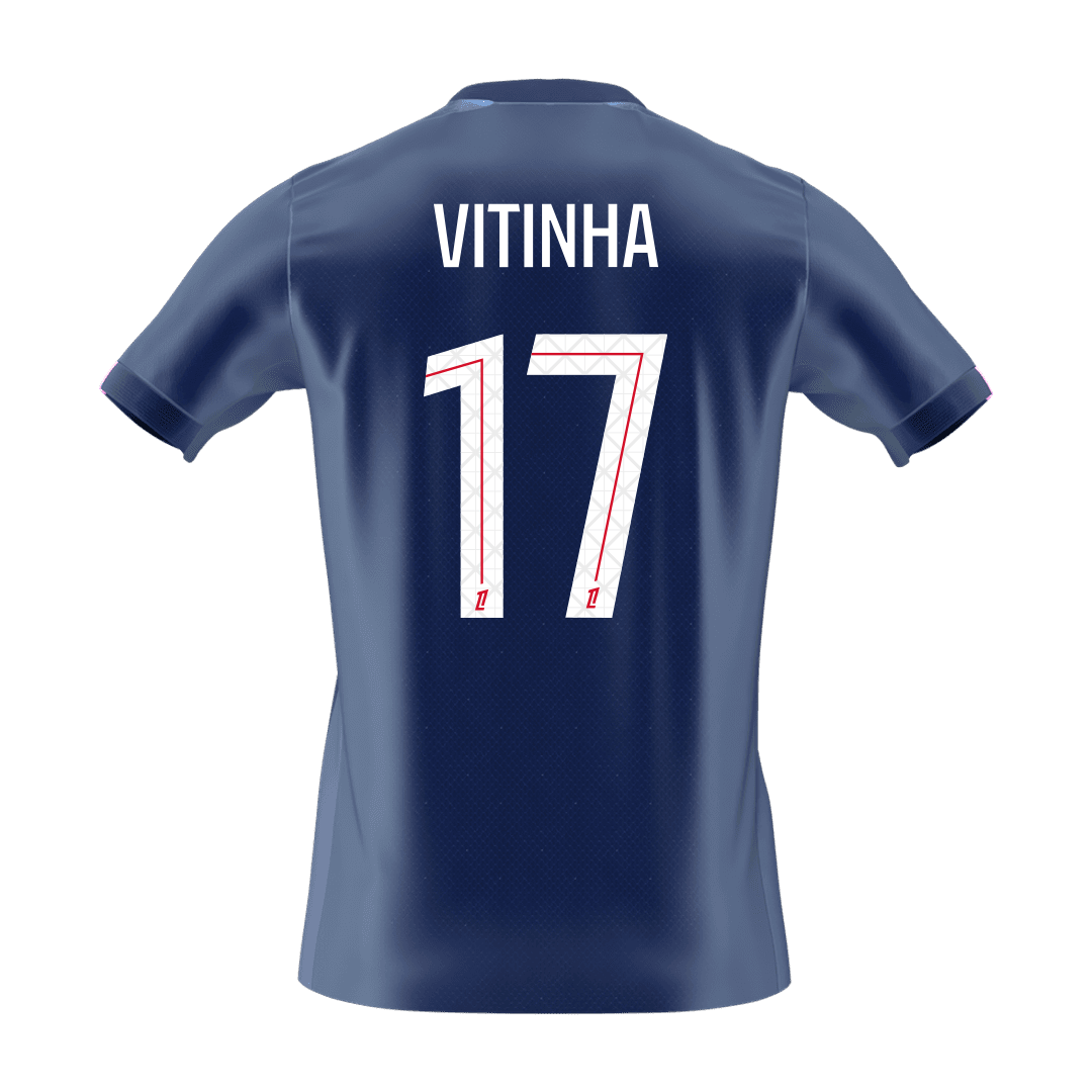VITINHA #17 Les Parisiens Domicile Maillot 2025/26 Bleu marine - Super