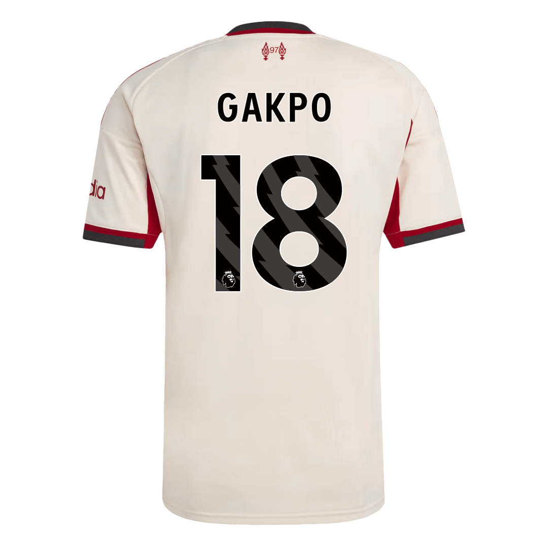 GAKPO #18 Liverpool Extérieur Maillot 2025/26 Blanc