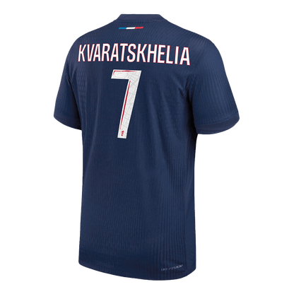 KVARATSKHELIA #7 Les Parisiens Domicile Maillot 2024/25 Bleu marine Joueur