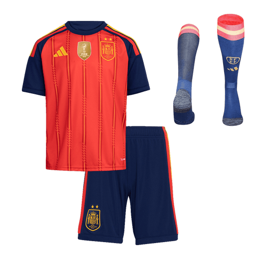 Espagne Domicile Maillot Kit 2026 Enfant Rouge