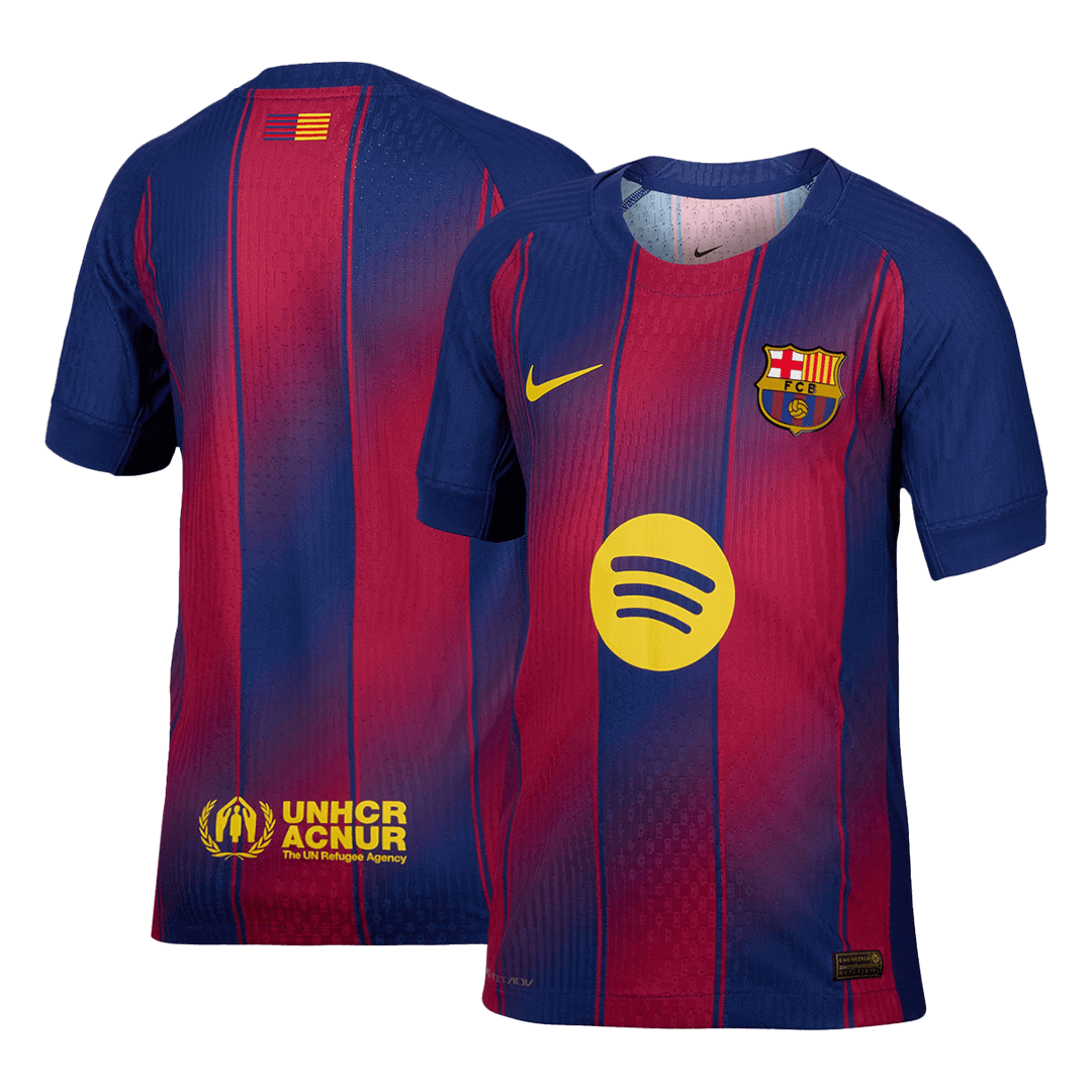 Barcelone Domicile Maillot 2025/26 Rouge&Bleu Joueur