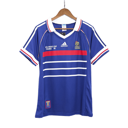 Retro France Domicile Maillot 1998 Bleu
