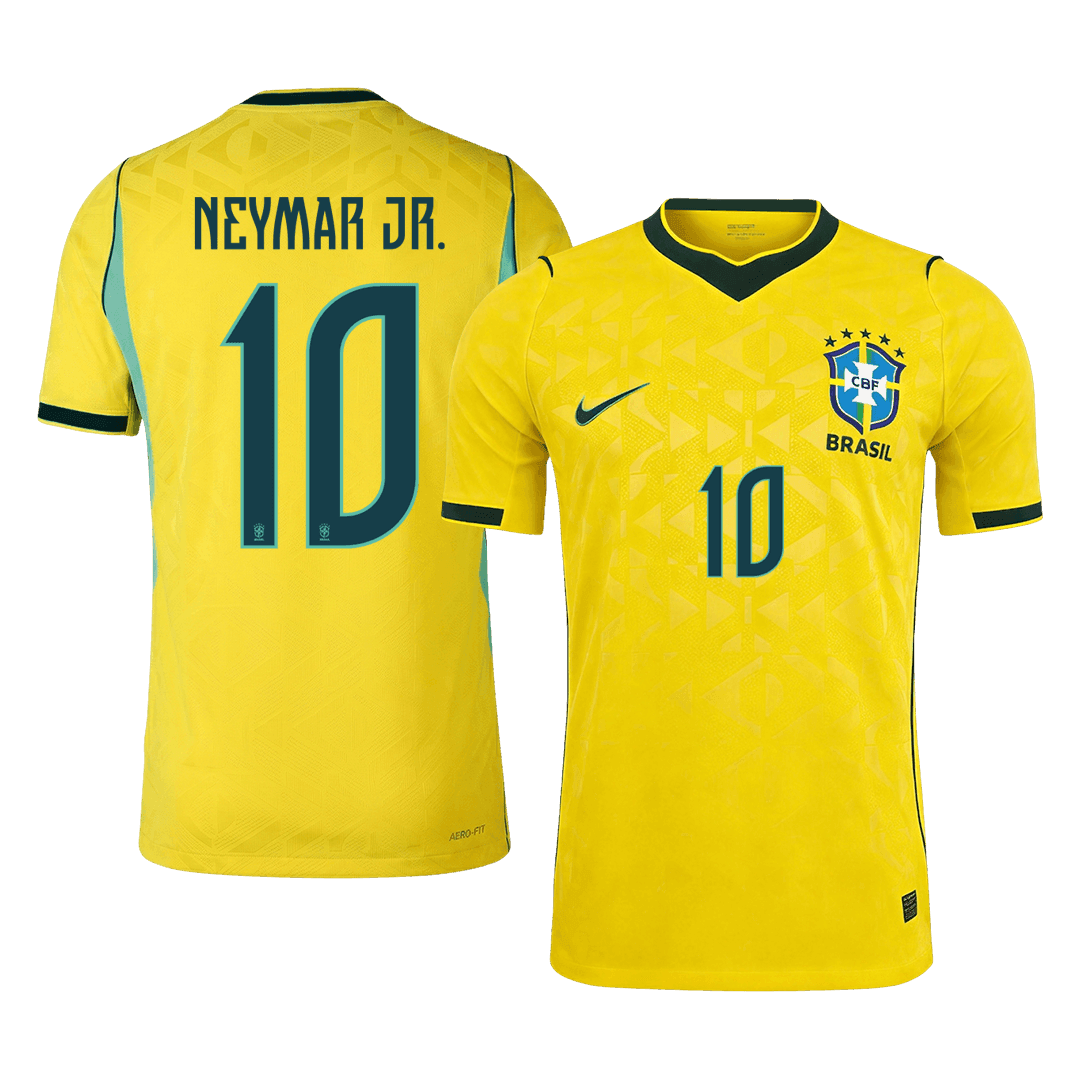 NEYMAR JR. #10 Brésil Domicile Maillot 2026 Jaune Joueur