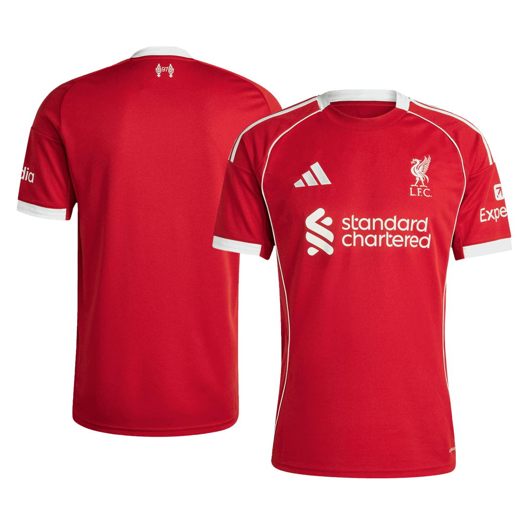 Liverpool Domicile Maillot 2025/26 Rouge